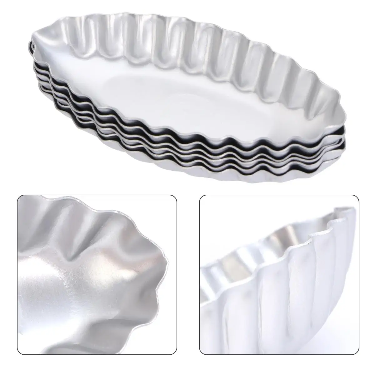 6 Pcs Shaped Cake Molds Aluminum Alloy Baking Tools Easy Clean Cake Mold Oven Dishwasher Frying Pan Quiche Pans
6 Pcs Shaped Cake Molds Aluminum Alloy Baking Tools Easy Clean Cake Mold Oven Dishwasher Frying Pan Quiche Pans