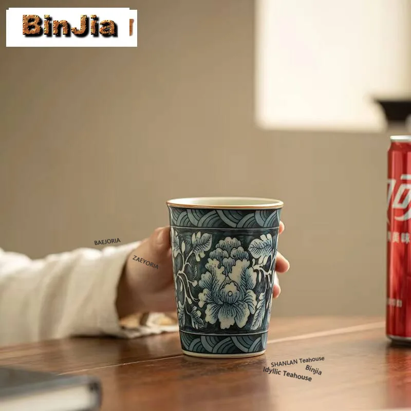 250ml Ru Kiln Ceramic Teacup Creative Flowers Cola Mug Vintage Master Cup Fragrance Cup Household Chinese Teaware Ornaments
250ml Ru Kiln Ceramic Teacup Creative Flowers Cola Mug Vintage Master Cup Fragrance Cup Household Chinese Teaware Ornaments
