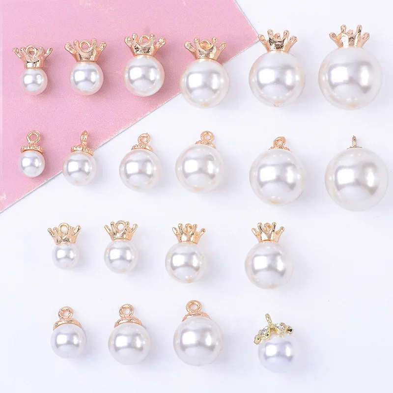 100Pc set new alloy pearl pendant DIY handmade jewelry earrings earrings pendant crown pearl direct supply
100Pc set new alloy pearl pendant DIY handmade jewelry earrings earrings pendant crown pearl direct supply