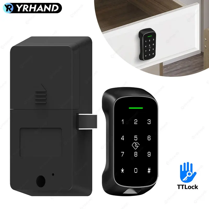 YRHAND Smart Cabinet Lock APP Control, Keypad & RFID Card Entry,Dual Authentication,Remote Access for Home Office Drawer Safe
YRHAND Smart Cabinet Lock APP Control, Keypad & RFID Card Entry,Dual Authentication,Remote Access for Home Office Drawer Safe