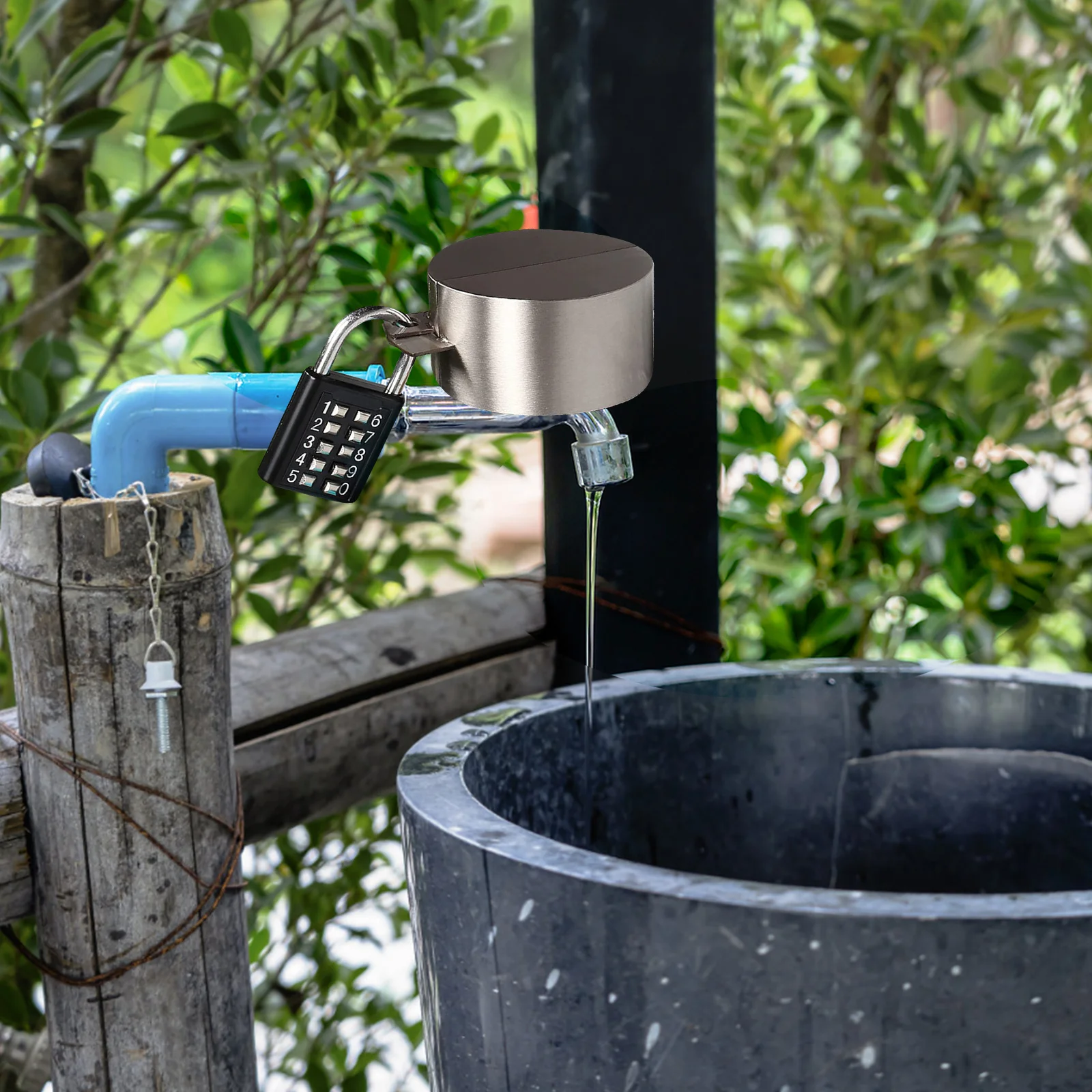 Combination Lock Outdoor Water Faucet Cover Code Digital Padlock Anti Theft Water Spigot Lock for Home Garden Drawer Padlock 
Combination Lock Outdoor Water Faucet Cover Code Digital Padlock Anti Theft Water Spigot Lock for Home Garden Drawer Padlock