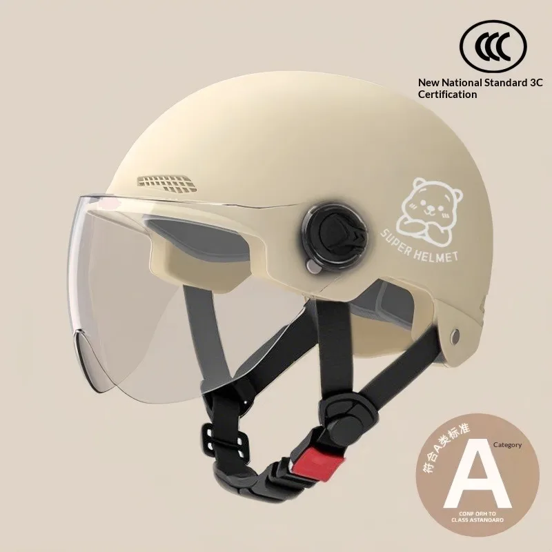 New 3C Certified Motorcycle Helmet Adult Half Helmet for Electric Bike Scooter
New 3C Certified Motorcycle Helmet Adult Half Helmet for Electric Bike Scooter