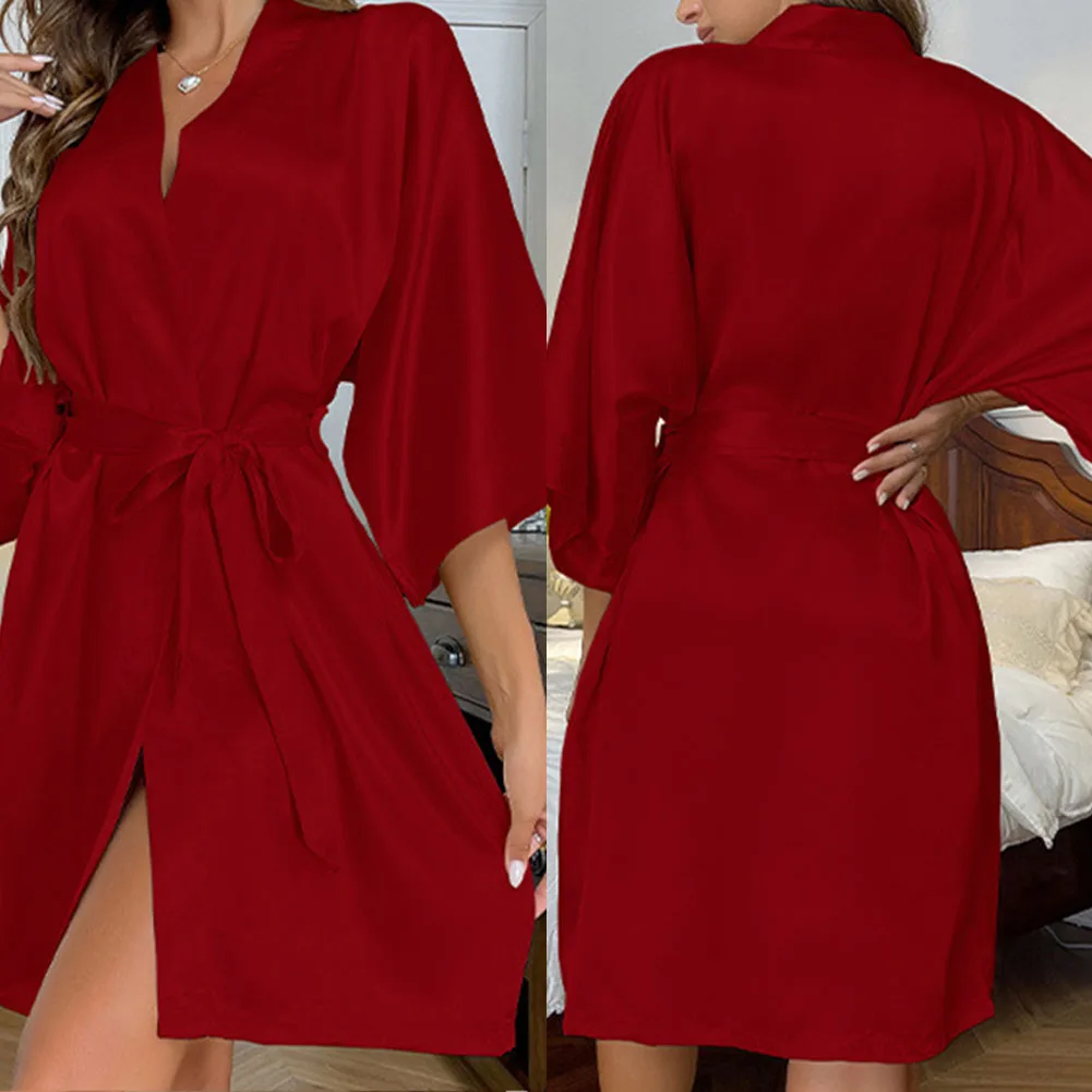Casual Homewear LaceUp Bathrobe Home Use Hotel Stay Brand New Four Sizes Multiple Colors Polyester Fabric Slight Stretch
Casual Homewear LaceUp Bathrobe Home Use Hotel Stay Brand New Four Sizes Multiple Colors Polyester Fabric Slight Stretch
