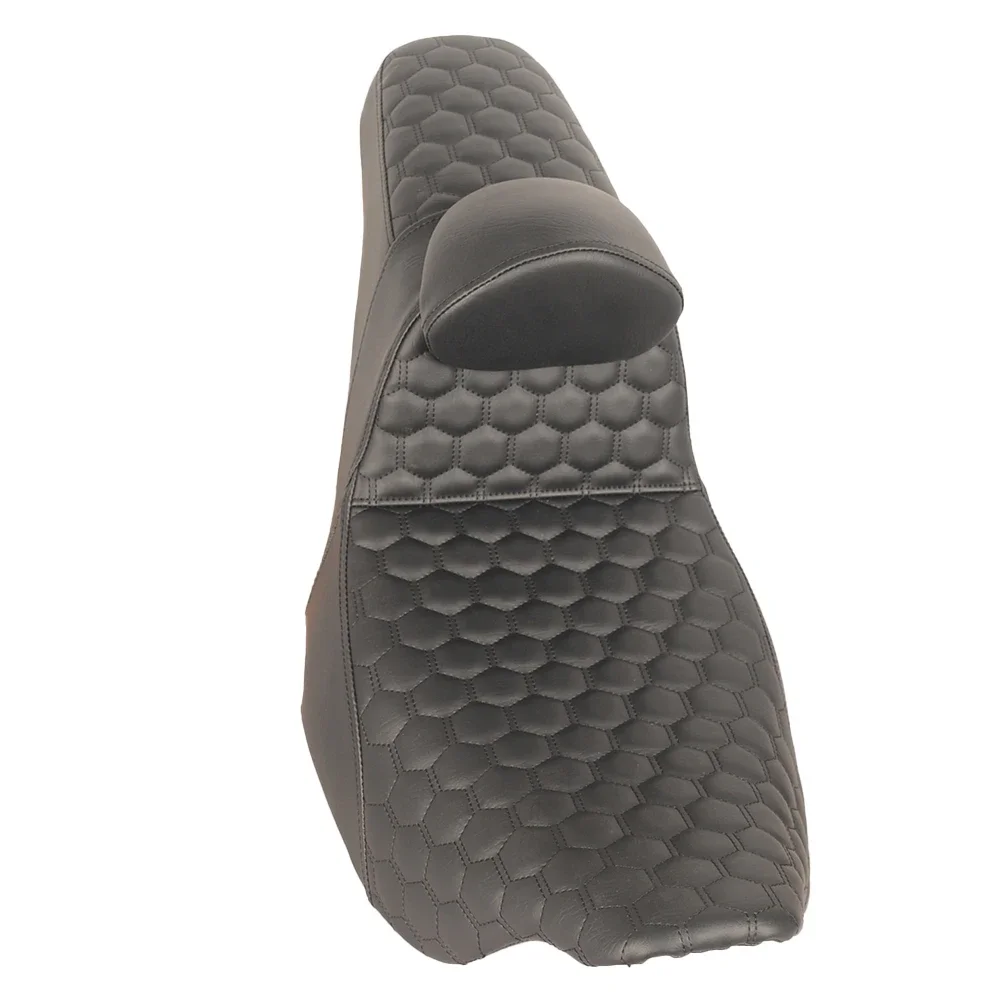 Motorcycle Black Stitch Honeycomb Step Up Seat with Small Backrest for Road Glide Street Glide 2008-2023 Two-up Front Rear Seat
Motorcycle Black Stitch Honeycomb Step Up Seat with Small Backrest for Road Glide Street Glide 2008-2023 Two-up Front Rear Seat
