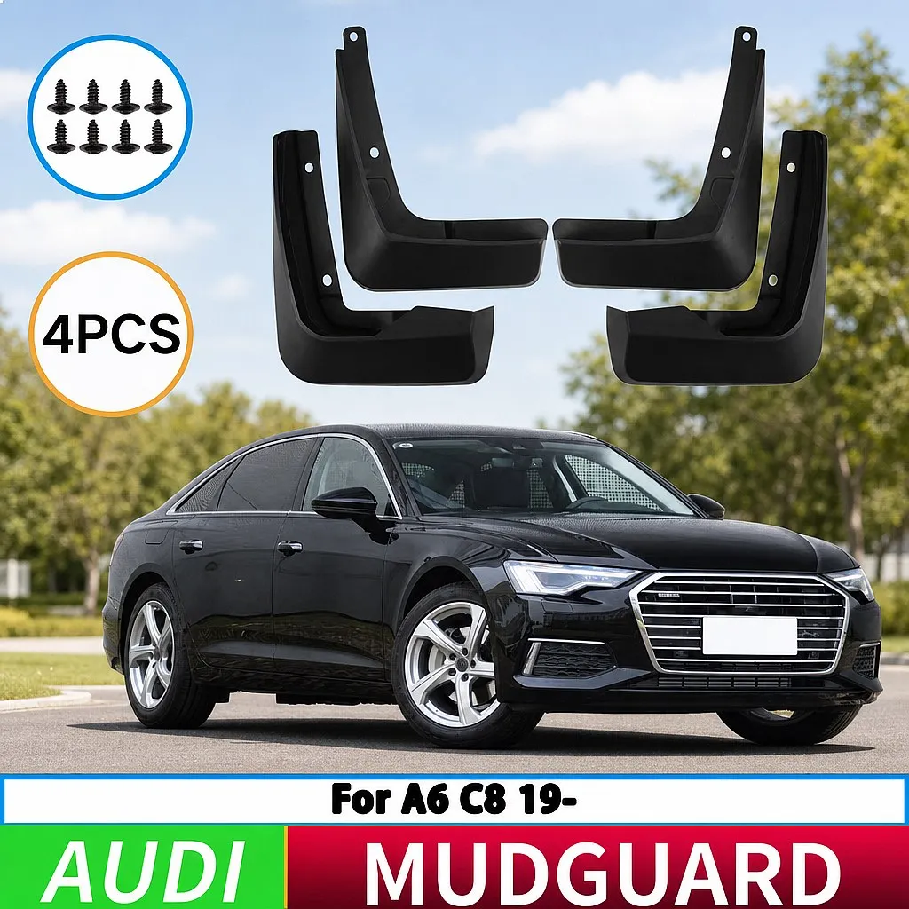For Audi A6 C8 2019-2025 Car Tire Fender Splash Guard Front Rear Wheel Mud Flaps 4pcs
For Audi A6 C8 2019-2025 Car Tire Fender Splash Guard Front Rear Wheel Mud Flaps 4pcs