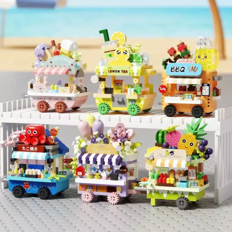 Mini Building Blocks Food Truck Dessert Cart Model Kit Educational DIY Toy For Kids Birthday Christmas Party Table Display Cute
Mini Building Blocks Food Truck Dessert Cart Model Kit Educational DIY Toy For Kids Birthday Christmas Party Table Display Cute