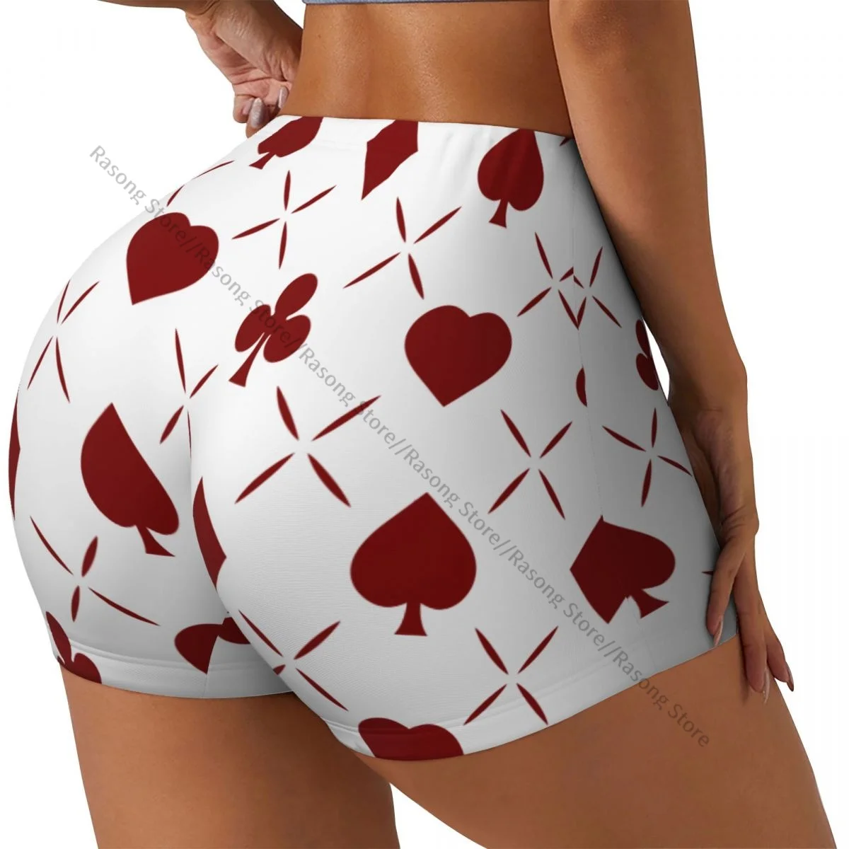 Короткие эластичные шорты с эффектом пуш-ап, красные покерные сердечки, клубы, пики и бриллианты, шорты для бега, спортивные шорты, женская одежда, тренажерный зал
Короткие эластичные шорты с эффектом пуш-ап, красные покерные сердечки, клубы, пики и бриллианты, шорты для бега, спортивные шорты, женская одежда, тренажерный зал