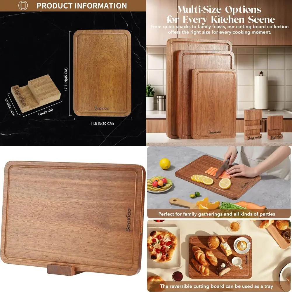 Разделочная доска из массива тикового дерева с глубоким желобом для сока и встроенными ручками, 17,7 x 11,8 дюймов
Разделочная доска из массива тикового дерева с глубоким желобом для сока и встроенными ручками, 17,7 x 11,8 дюймов