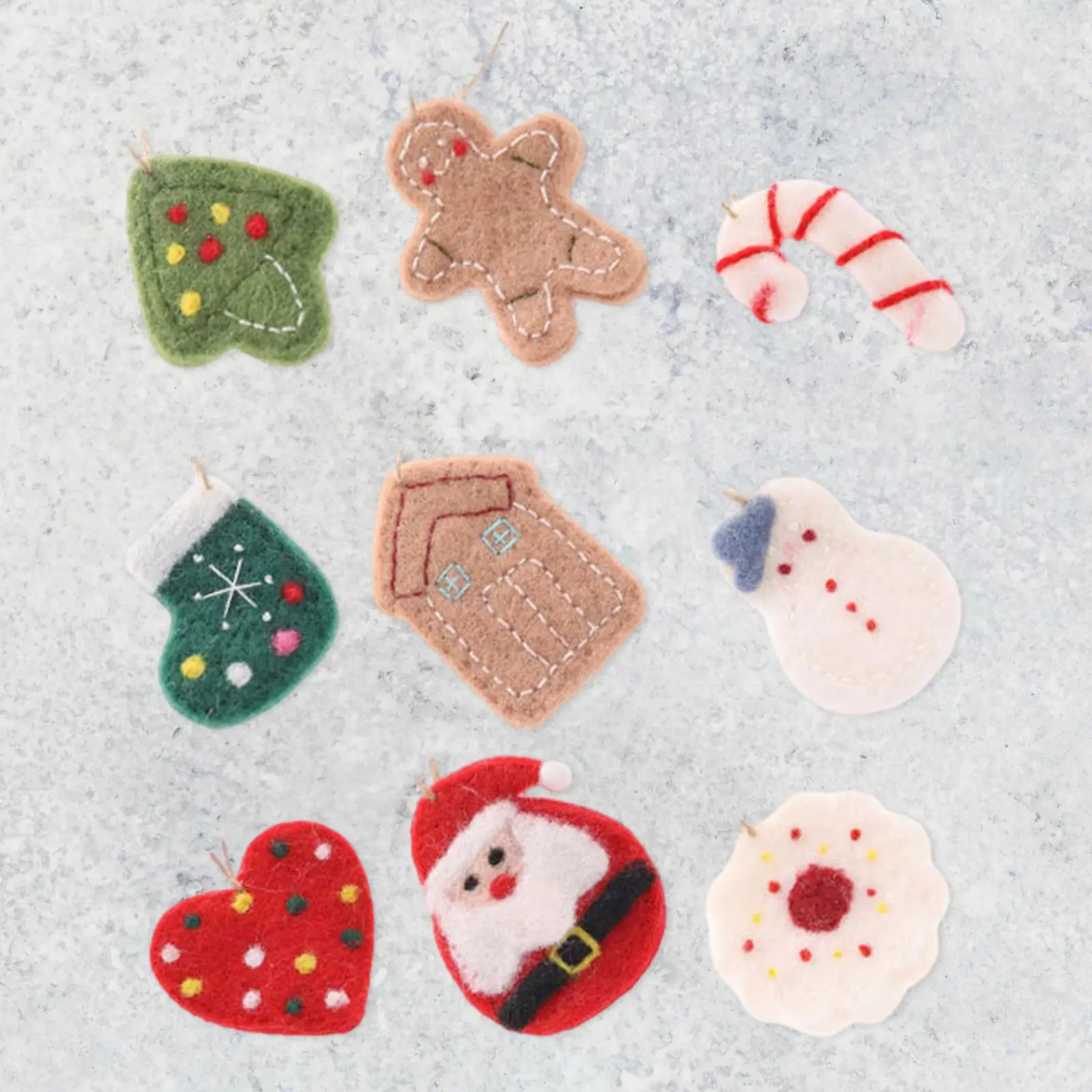 9Pieces DIY Crafts Felt Fabric Christmas Pendants Xmas Tree Decoration for Window, Bedsides or Bags Lightweight Multifunctional
9Pieces DIY Crafts Felt Fabric Christmas Pendants Xmas Tree Decoration for Window, Bedsides or Bags Lightweight Multifunctional