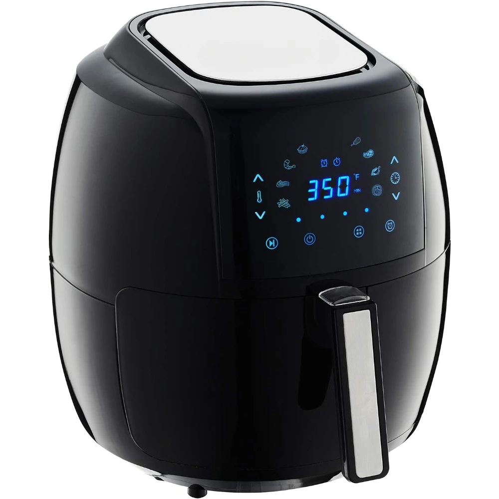 1700-Watt 5.8-QT 8-in-1 Digital Air Fryer with Recipe Book, Black
1700-Watt 5.8-QT 8-in-1 Digital Air Fryer with Recipe Book, Black