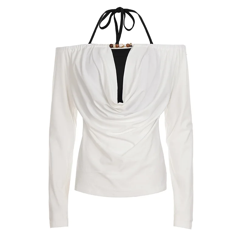 2025 Autumn Winter Women Korean Fake Two Pieces Slash Neck Top 2000s Long Sleeve T-shirt Kpop Tees Y2k Design Coquette Gyaru New
2025 Autumn Winter Women Korean Fake Two Pieces Slash Neck Top 2000s Long Sleeve T-shirt Kpop Tees Y2k Design Coquette Gyaru New