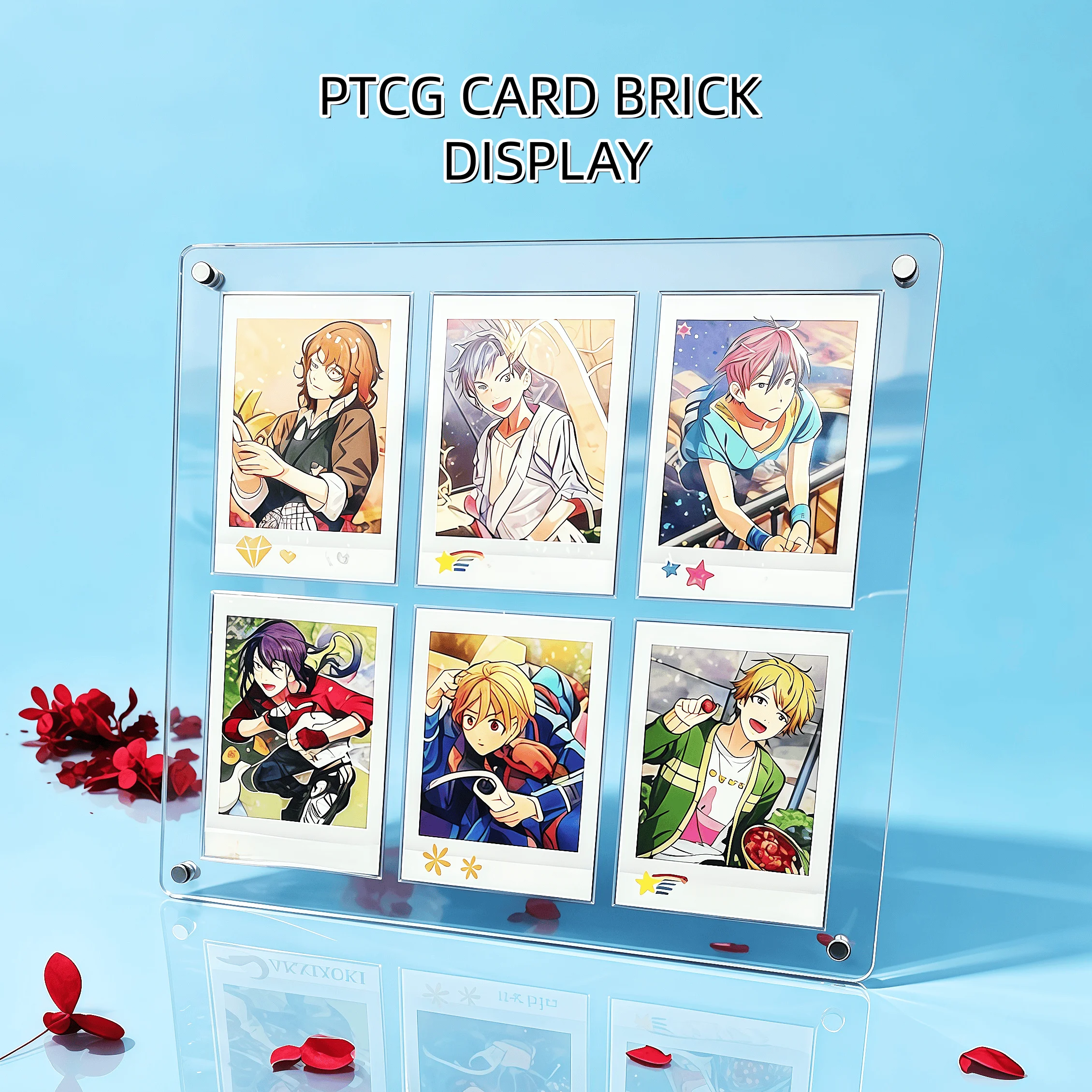 Transparent Thickened 6-Slot PTCG Display Stand Polaroid Picture Frame for Pokemon Yu-Gi-Oh Action Cards Stuck Brick
Transparent Thickened 6-Slot PTCG Display Stand Polaroid Picture Frame for Pokemon Yu-Gi-Oh Action Cards Stuck Brick