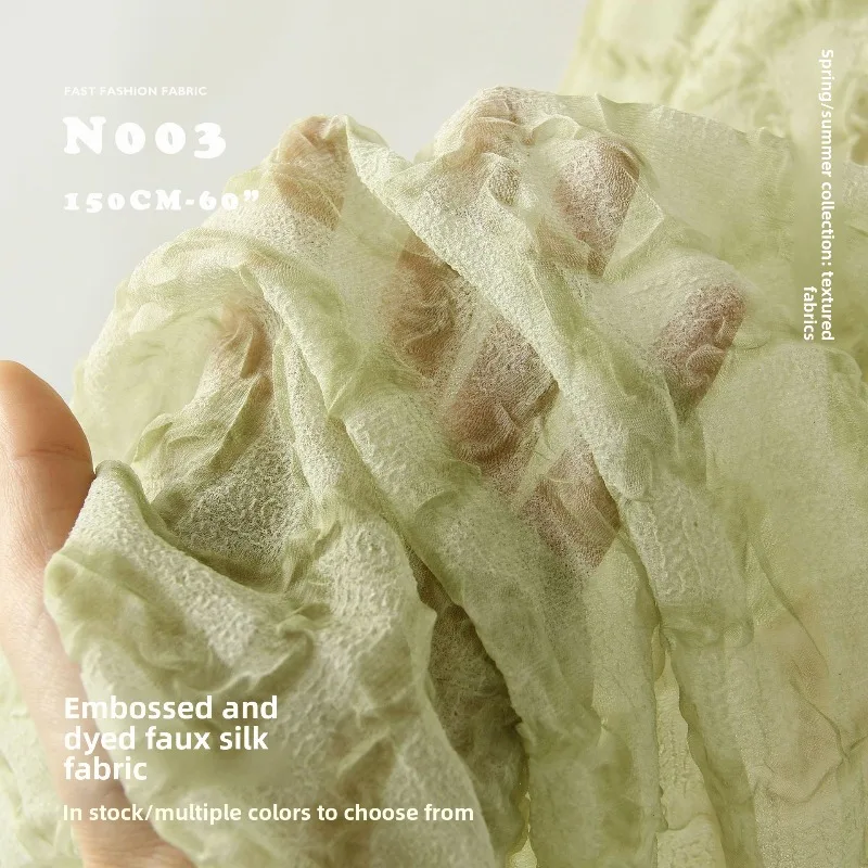Garment Dyed Crushed Embossed Chiffon Fabric for Soft Thin Dress Clothing Decoration Cloth Diy By The Meter Sewing Material
Garment Dyed Crushed Embossed Chiffon Fabric for Soft Thin Dress Clothing Decoration Cloth Diy By The Meter Sewing Material