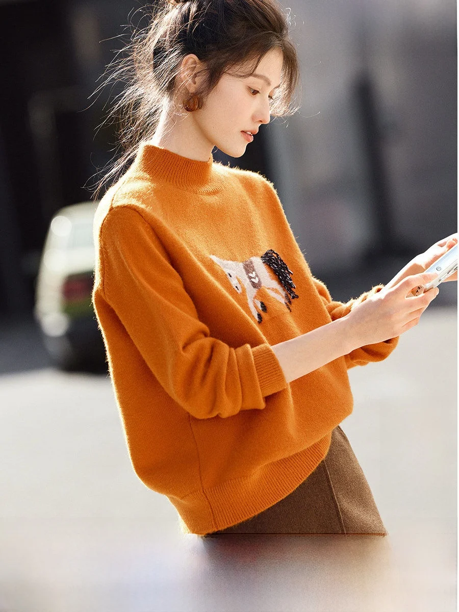 Ladies Knitted Sweater Loose Shoulder Fit Winter Fashionable Slimming Top XWI Brand Commute Style Polyester Fiber Long ...
Ladies Knitted Sweater Loose Shoulder Fit Winter Fashionable Slimming Top XWI Brand Commute Style Polyester Fiber Long ...