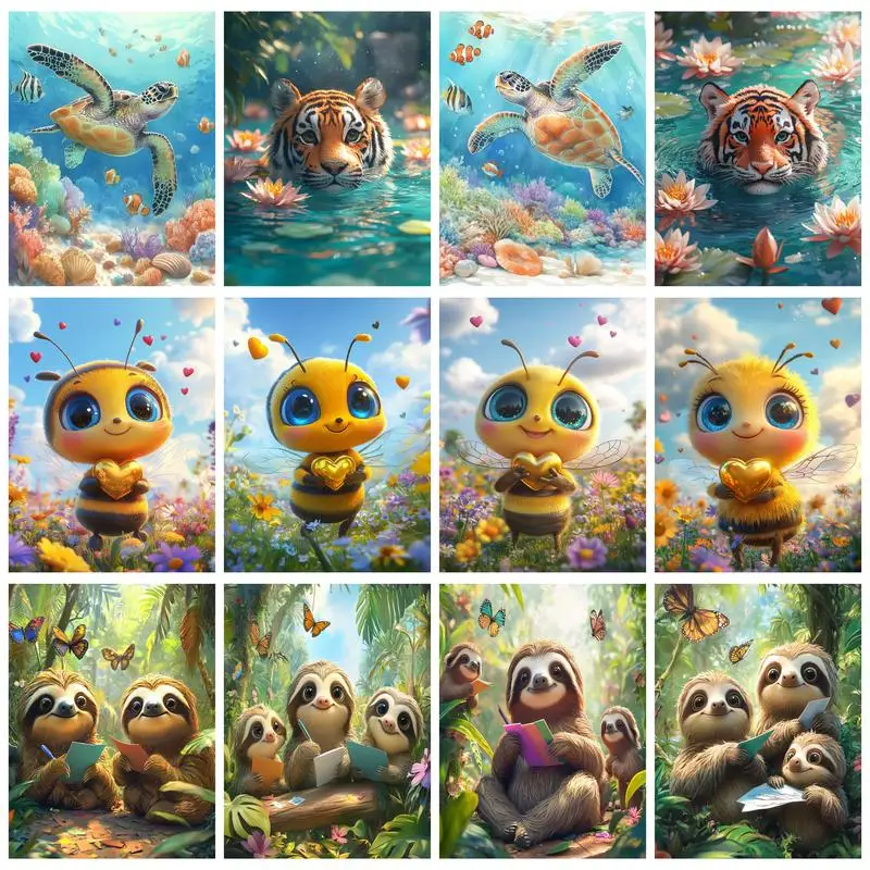 RUOPOTY Painting By Numbers Cute Animals HandPainted On Canvas DIY Crafts HandPainted Art For Living Room Art Acrylic Paint Kits
RUOPOTY Painting By Numbers Cute Animals HandPainted On Canvas DIY Crafts HandPainted Art For Living Room Art Acrylic Paint Kits