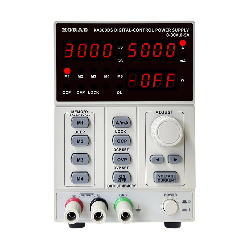 KORAD KA3005PS 30V 5A Engineering Power Supply with 5-Preset Storage & Digital Control
KORAD KA3005PS 30V 5A Engineering Power Supply with 5-Preset Storage & Digital Control