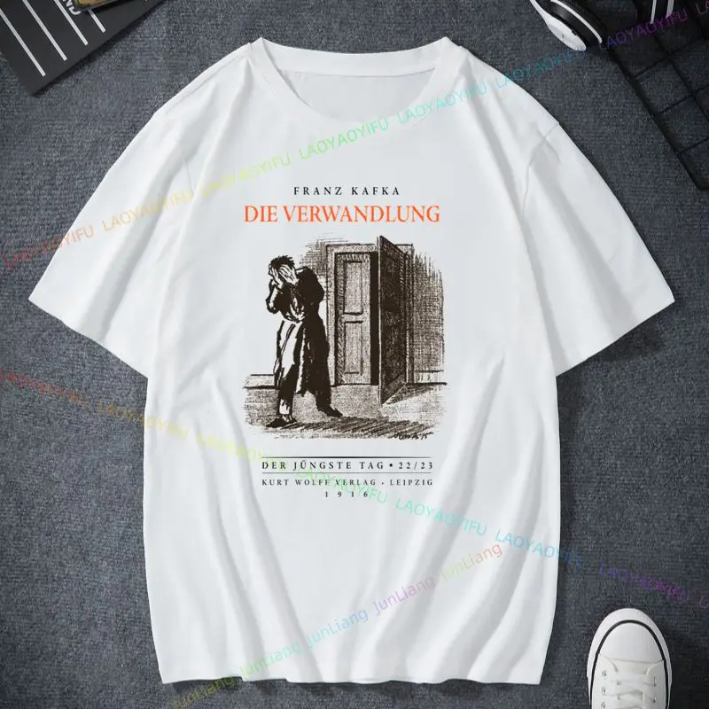 Franz Kafka vintage T-shirt New pattern printed T-shirt Men's fashion casual round neck short sleeve top streetwear
Franz Kafka vintage T-shirt New pattern printed T-shirt Men's fashion casual round neck short sleeve top streetwear