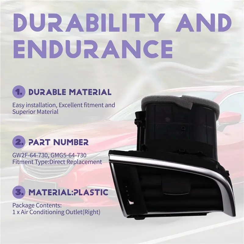 Left Air Conditioning Outlet Car Accessories GW2F-64-830 GW2F-64-730 For Mazda 6 GL 2016 - 2018-Y79A
Left Air Conditioning Outlet Car Accessories GW2F-64-830 GW2F-64-730 For Mazda 6 GL 2016 - 2018-Y79A