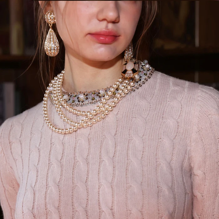 iny Sparkling Early Spring Knitted Woolen Sweater Heavy Embroidery Rhinestone Embellied Nude Pink Women's Faion Top
iny Sparkling Early Spring Knitted Woolen Sweater Heavy Embroidery Rhinestone Embellied Nude Pink Women's Faion Top