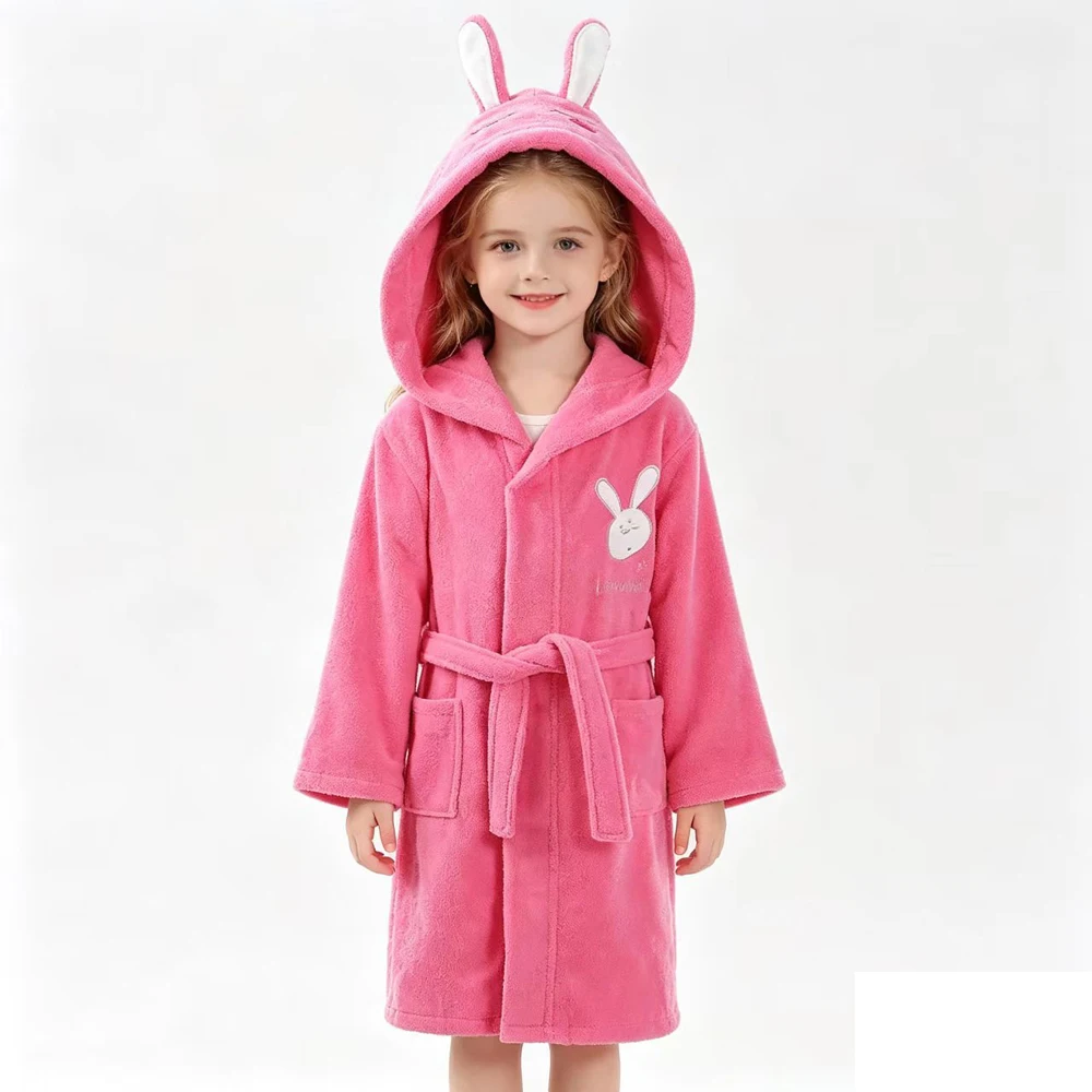 Lovely Kids Robe Boy and Girls Hooded Toweling Terry Robe 100% Cotton Winter Warm Bathrobe Soft Sleeprobe Kids Casual Homewear
Lovely Kids Robe Boy and Girls Hooded Toweling Terry Robe 100% Cotton Winter Warm Bathrobe Soft Sleeprobe Kids Casual Homewear