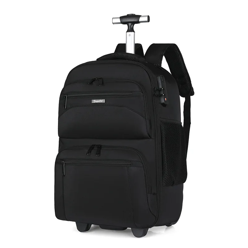Rolling Backpack 19 inch WaterProof Wheeled Backpack Carry on Luggage Business Travel Trolley Bag With Wheels College Laptop Bag
Rolling Backpack 19 inch WaterProof Wheeled Backpack Carry on Luggage Business Travel Trolley Bag With Wheels College Laptop Bag