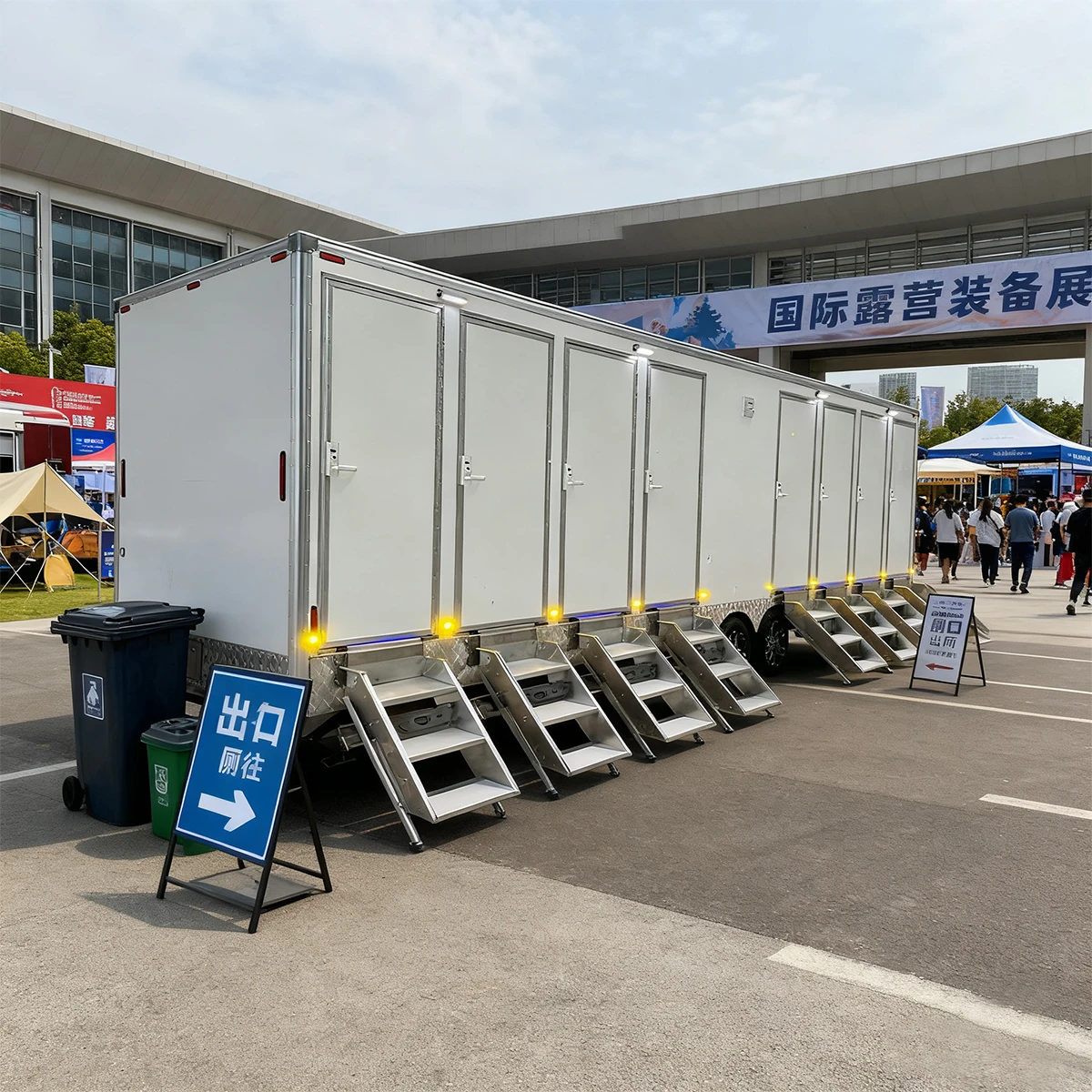 Luxury Steel Mobile Portable Toilet Trailer with Customizable Size Equipment Durable Eco-Friendly Outdoor Restroom LED Lighting
Luxury Steel Mobile Portable Toilet Trailer with Customizable Size Equipment Durable Eco-Friendly Outdoor Restroom LED Lighting