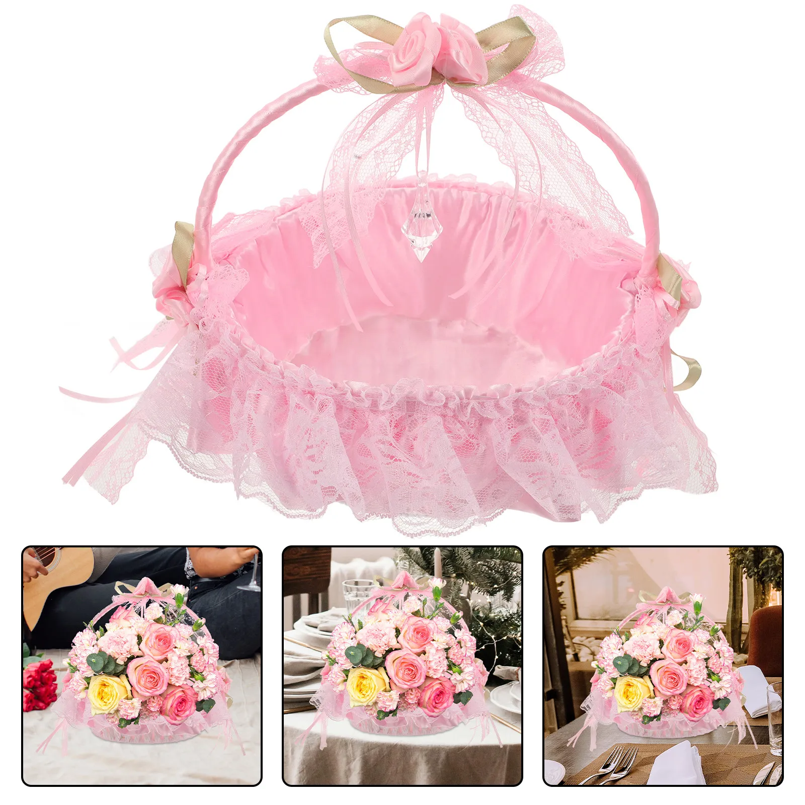 Плетеная корзина для цветов с кружевной отделкой, прочной ручкой, в деревенском стиле, для свадебного декора, романтической церемонии, для переноски лепестков
Плетеная корзина для цветов с кружевной отделкой, прочной ручкой, в деревенском стиле, для свадебного декора, романтической церемонии, для переноски лепестков