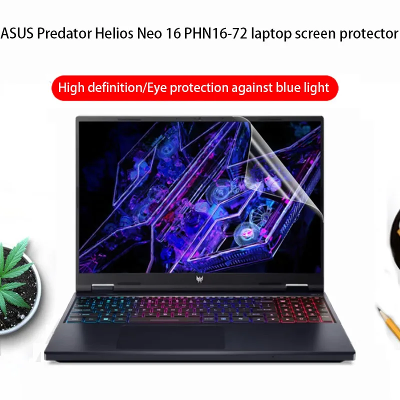 For 2024 Acer Predator Helios Neo 16 laptop screen protector 16-inch PHN16-72/PHN16-71 Computer scratch-proof film 16:10 2023
For 2024 Acer Predator Helios Neo 16 laptop screen protector 16-inch PHN16-72/PHN16-71 Computer scratch-proof film 16:10 2023