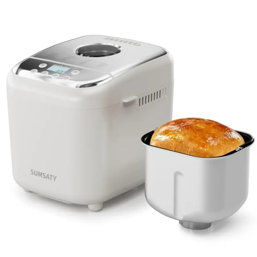 2.2LB 16-in-1 Automatic Bread Maker with Nonstick Pan and 15H Timer 1H Keep Warm for Beginner Gluten-Free French Yogurt Recipe
2.2LB 16-in-1 Automatic Bread Maker with Nonstick Pan and 15H Timer 1H Keep Warm for Beginner Gluten-Free French Yogurt Recipe