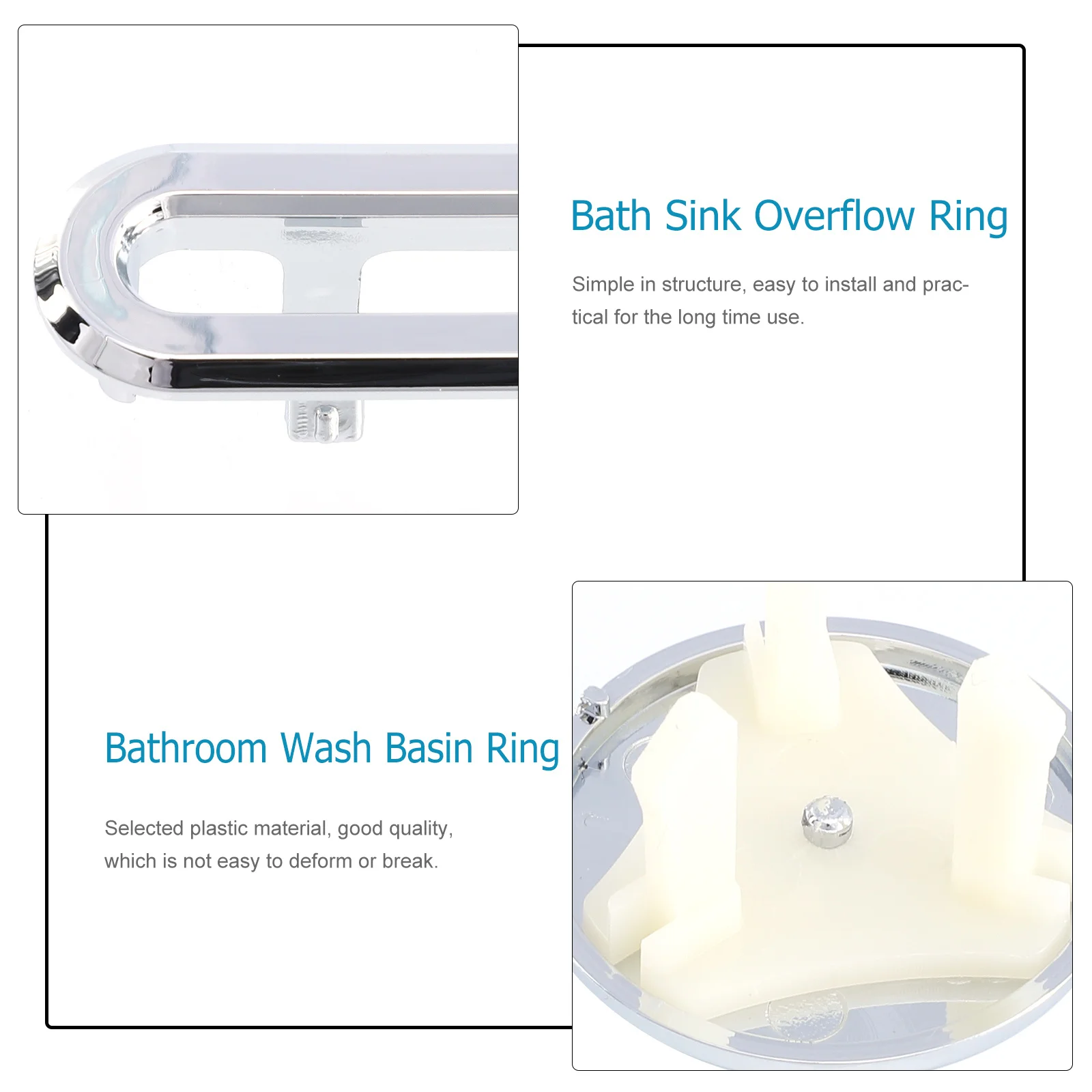 18Pcs Sink Overflow Decorative Rings Bathroom Wash Basin Overflow Hole Covers Long-Lasting Plastic Accessory Sink Accessory
18Pcs Sink Overflow Decorative Rings Bathroom Wash Basin Overflow Hole Covers Long-Lasting Plastic Accessory Sink Accessory