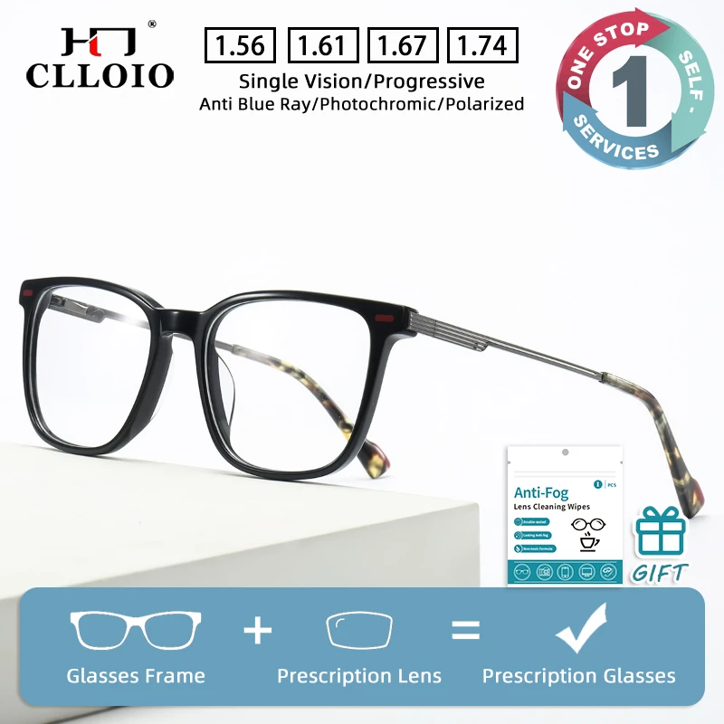 CLLOIO New Acetate Anti Blue Light Glasses Unisex Simple Reading Glasses Progressive Multi Focus Prescription Optical Eyeglasses
CLLOIO New Acetate Anti Blue Light Glasses Unisex Simple Reading Glasses Progressive Multi Focus Prescription Optical Eyeglasses