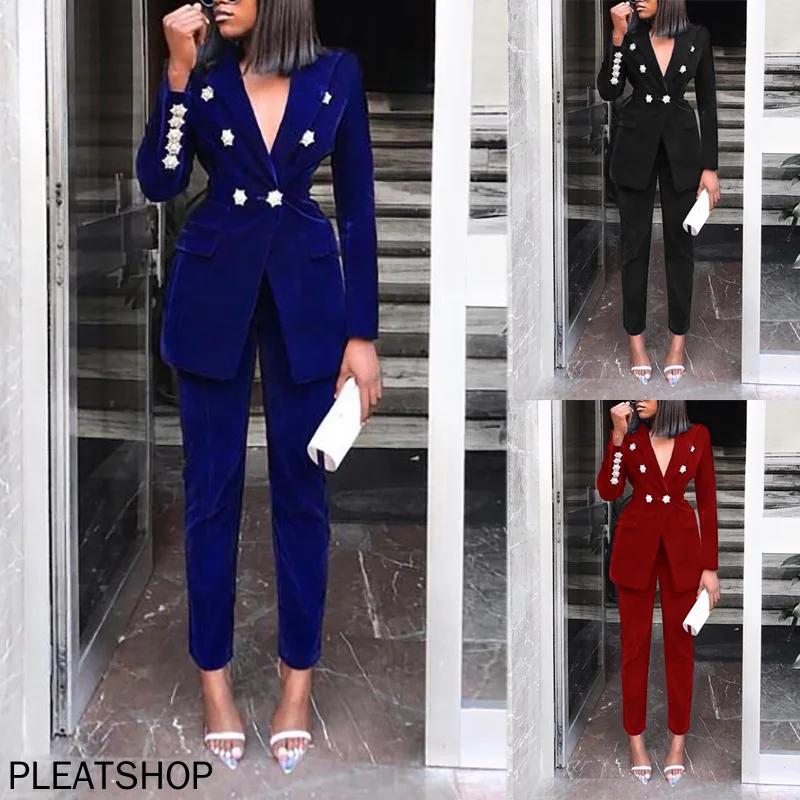 Spring Women's New Solid Color Long Sleeve Versatile Casual Pants Suit Set Women Clothing 2 Piece Sets Sets Womens Outfits
Spring Women's New Solid Color Long Sleeve Versatile Casual Pants Suit Set Women Clothing 2 Piece Sets Sets Womens Outfits