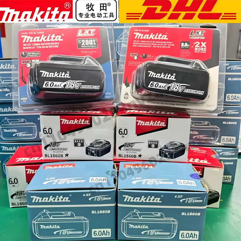 Оригинальный аккумулятор Makita 18В 5Ач/6Ач/9Ач для электроинструмента, 100% подлинный, с зарядным устройством и электродрелью
Оригинальный аккумулятор Makita 18В 5Ач/6Ач/9Ач для электроинструмента, 100% подлинный, с зарядным устройством и электродрелью