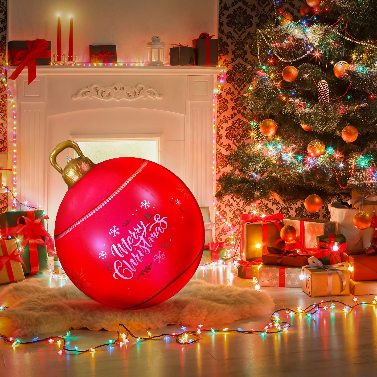 1Set LED Christmas Inflatable Ball Multicolor Light Outdoor Home Decoration Xmas Party Supplies Decorative Glow Ball 
1Set LED Christmas Inflatable Ball Multicolor Light Outdoor Home Decoration Xmas Party Supplies Decorative Glow Ball