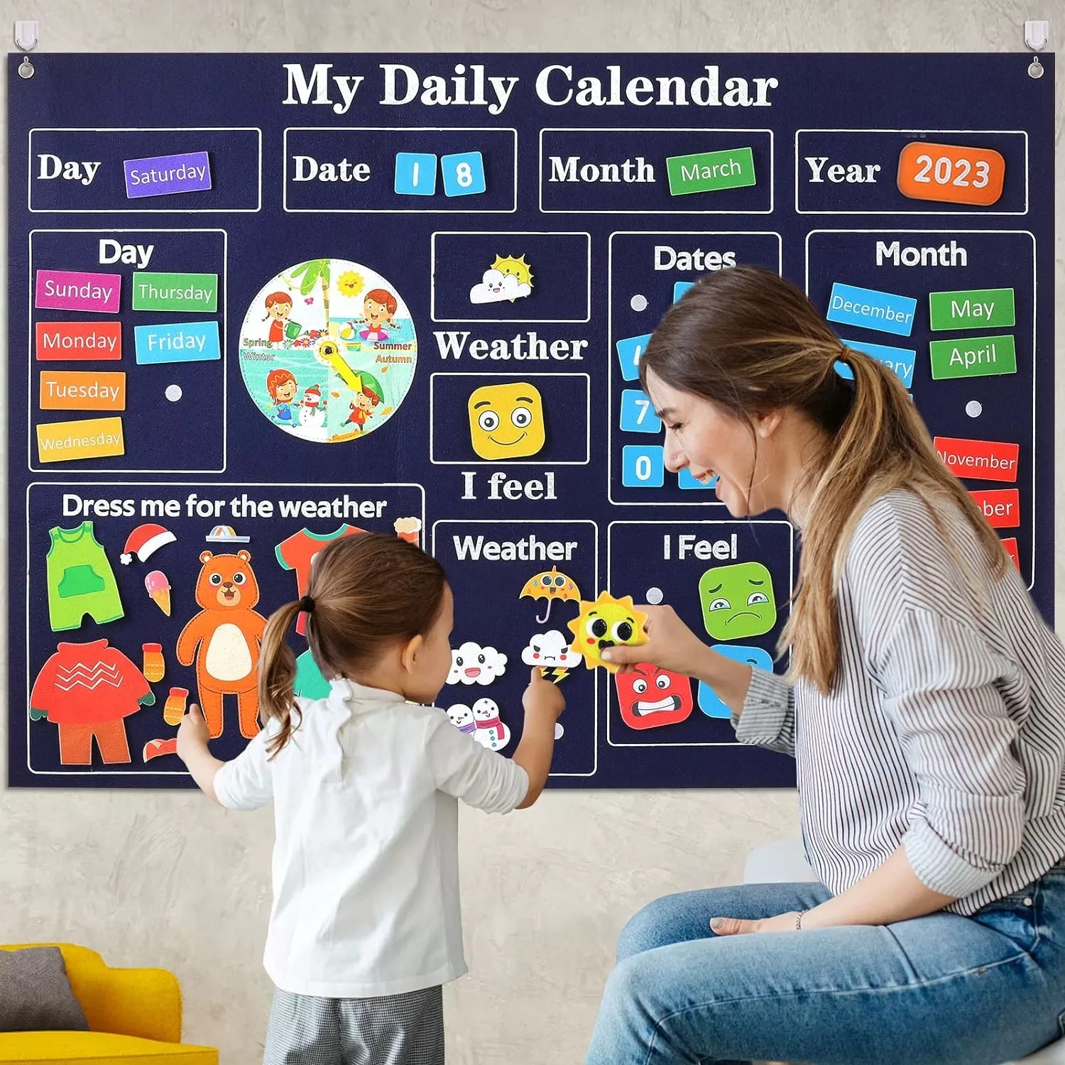 Montessori 3D Felt Story Board Set, Animal World Cartoon Busy Board, Kids Early Education Interactive Play Kit
Montessori 3D Felt Story Board Set, Animal World Cartoon Busy Board, Kids Early Education Interactive Play Kit