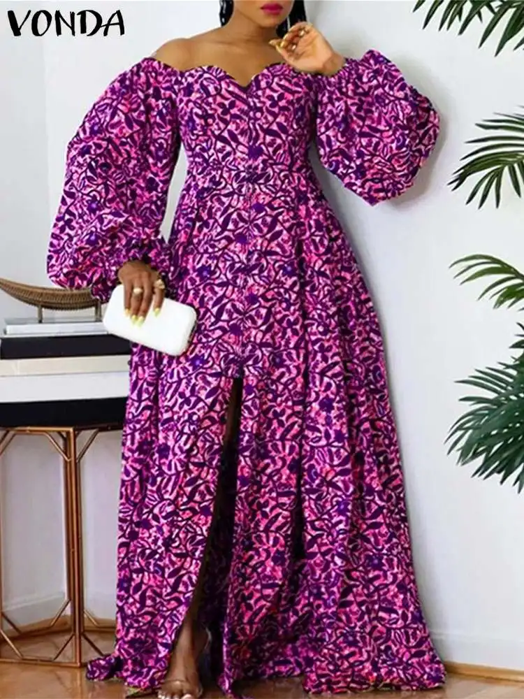 VONDA Floor-Length Maxi Dress Fashion Off The Shoulder Bohemian Puff Sleeves Printed Vestido 2024 Oversize Loose Casual Sundress
VONDA Floor-Length Maxi Dress Fashion Off The Shoulder Bohemian Puff Sleeves Printed Vestido 2024 Oversize Loose Casual Sundress
