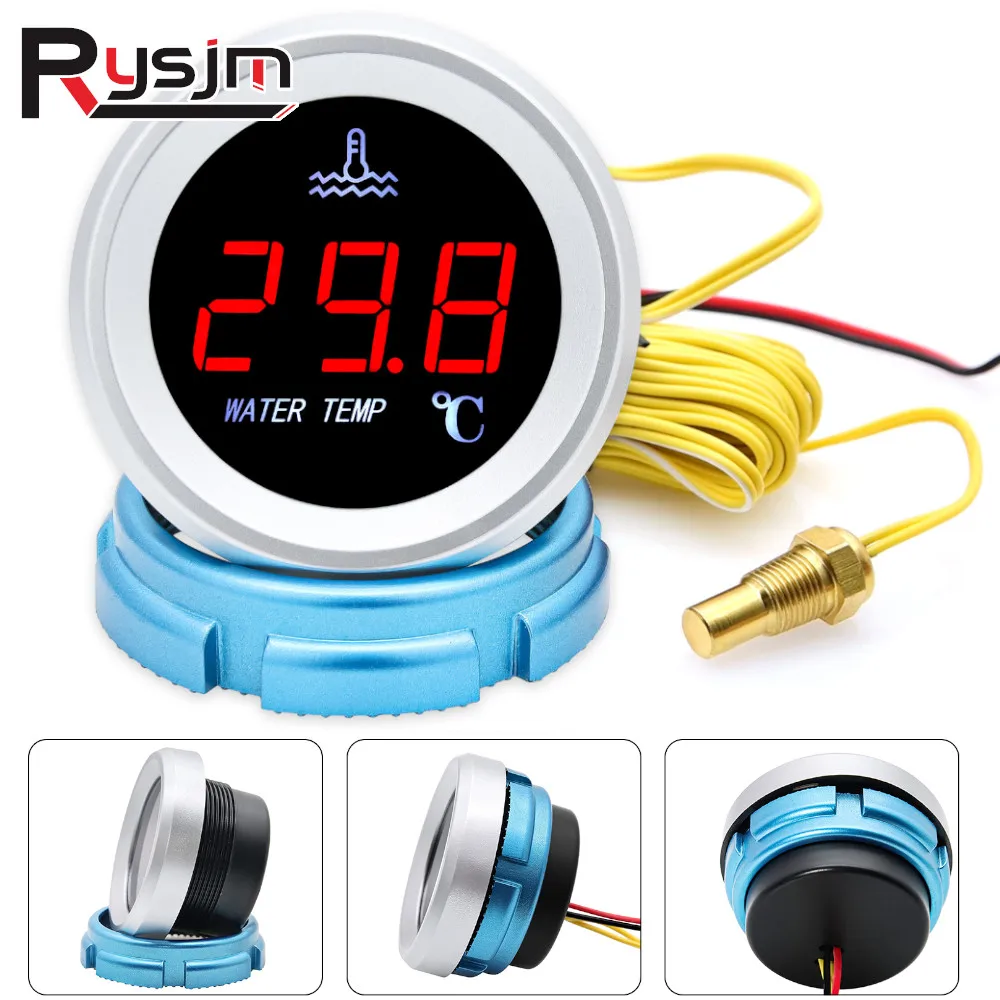 0-120℃ Water Temperature Gauge with Warning Alarm car temperature sensor 1/8NPT 52mm Water Temp Meter For 12V/24V Auto Truck
0-120℃ Water Temperature Gauge with Warning Alarm car temperature sensor 1/8NPT 52mm Water Temp Meter For 12V/24V Auto Truck