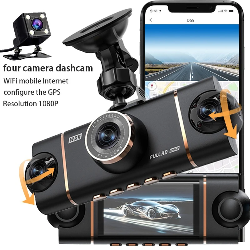 HONG TONG 3 Channel Vehicle Dash Cam 3 Inch HD Recording Front Rear Inside with Infrared Lights
HONG TONG 3 Channel Vehicle Dash Cam 3 Inch HD Recording Front Rear Inside with Infrared Lights
