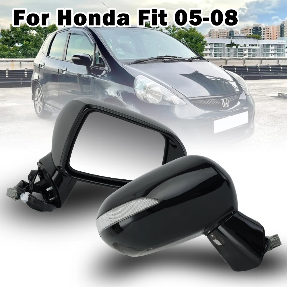 Боковое зеркало заднего вида с 5 проводами для Honda Fit MK2 2005-2008 для Civic 2007 с ярким черным крылом, боковое зеркало заднего вида в сборе
Боковое зеркало заднего вида с 5 проводами для Honda Fit MK2 2005-2008 для Civic 2007 с ярким черным крылом, боковое зеркало заднего вида в сборе