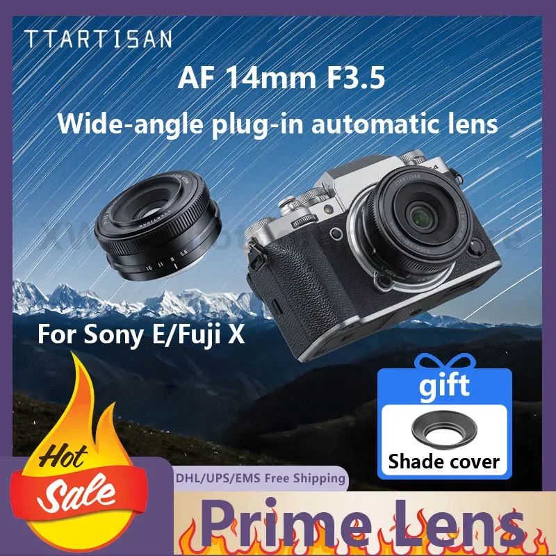 Ttartisan Af14Mm F3.5 Pocket Lens Sky Landscape and Humanistic 92-Degree Wide-Angle Automatic Focusing for Sony E Fuji X
Ttartisan Af14Mm F3.5 Pocket Lens Sky Landscape and Humanistic 92-Degree Wide-Angle Automatic Focusing for Sony E Fuji X