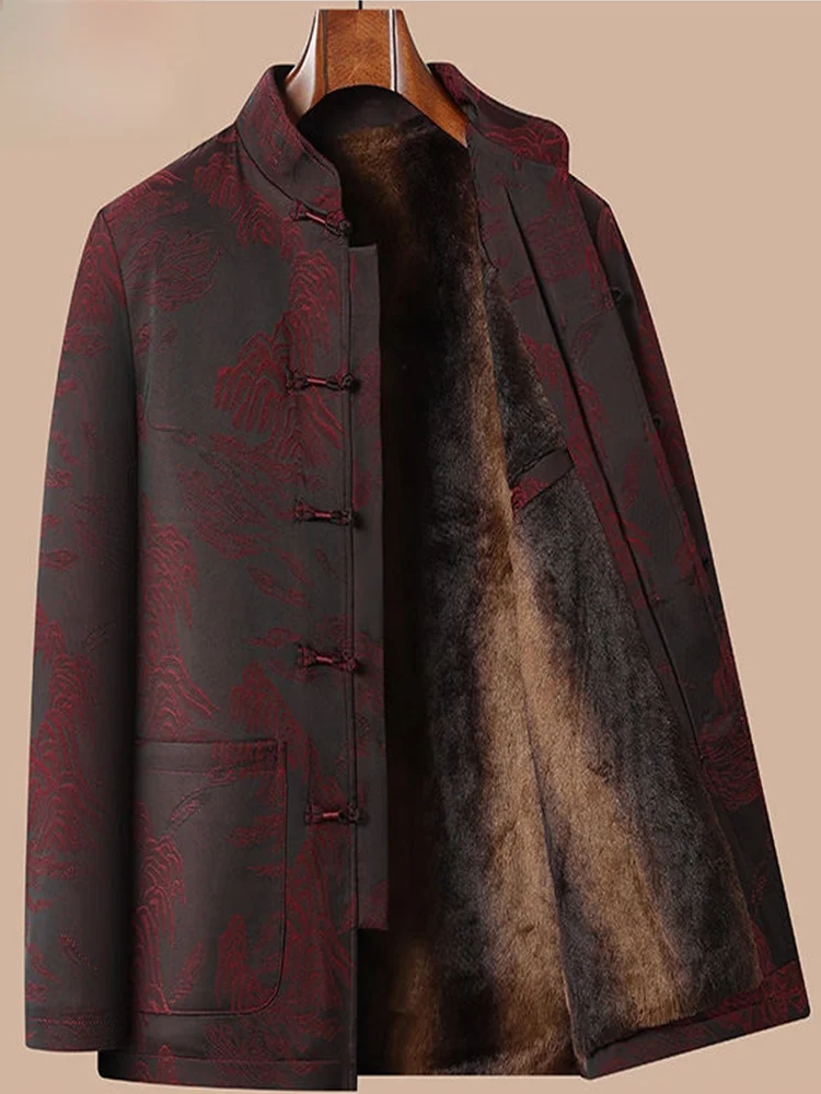 Thiened Floing Cotton Jaet для мужчин среднего возраста и лет, осенне-зимнее традиционное китайское пальто для отца на день рождения...
Thiened Floing Cotton Jaet для мужчин среднего возраста и лет, осенне-зимнее традиционное китайское пальто для отца на день рождения...