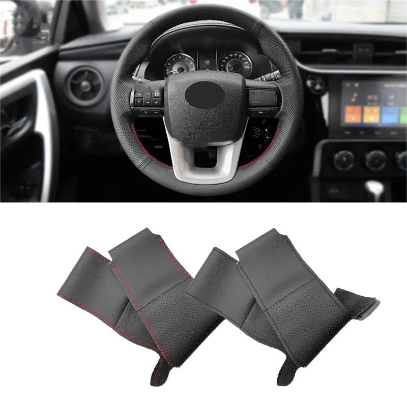 Car Steering Wheel Protector Hand-stitched Perforated Microfiber Leather For Toyota Hilux 2015 to 2019 Fortuner 2016 to 2019
Car Steering Wheel Protector Hand-stitched Perforated Microfiber Leather For Toyota Hilux 2015 to 2019 Fortuner 2016 to 2019