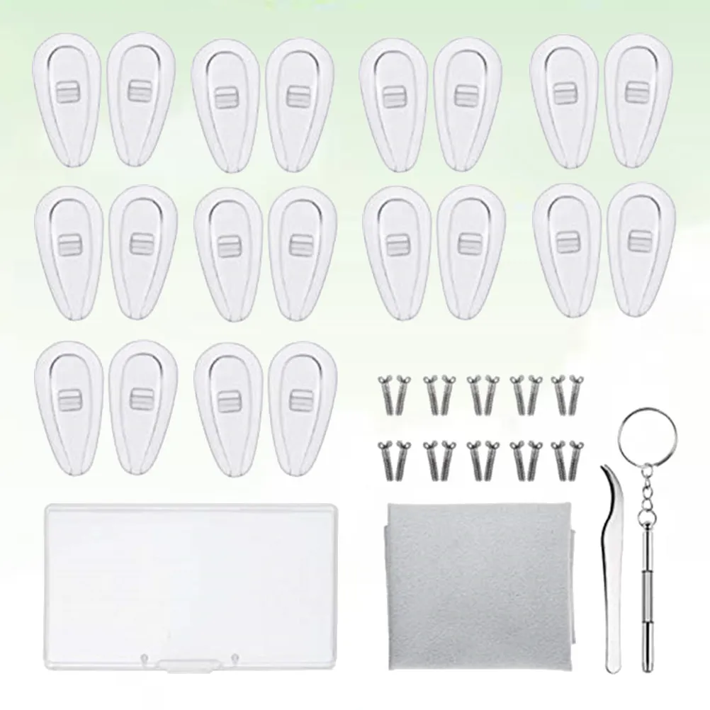 Glasses Nose Pads 14.2mm Repair Kit Premium Material Eyewear Accessories Tools Set Glasses Spring Eyewear Accessories
Glasses Nose Pads 14.2mm Repair Kit Premium Material Eyewear Accessories Tools Set Glasses Spring Eyewear Accessories