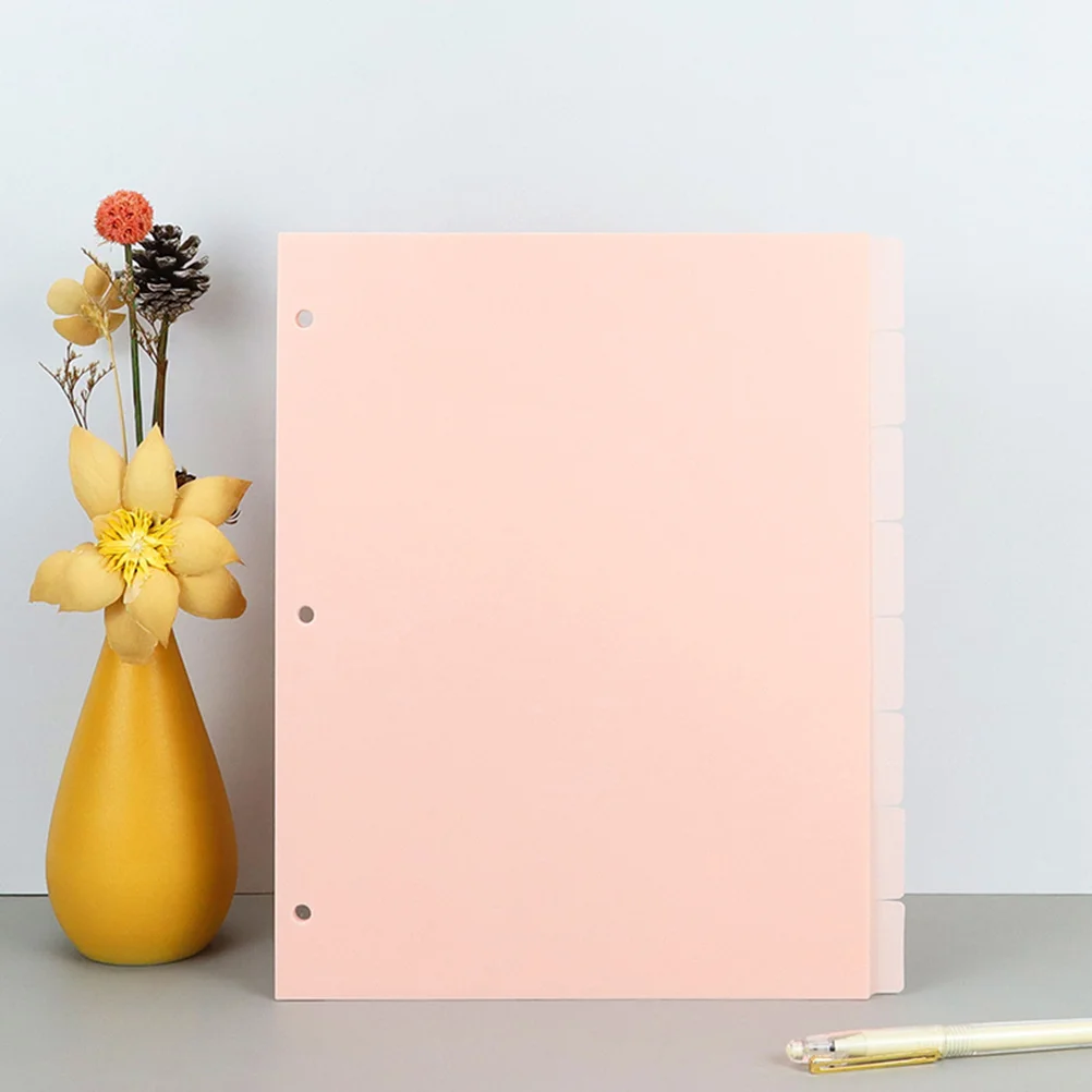 8 Sheets Handbook Separator Office Binder Pages Category Divider Tabs Dividers for 6 Ring Notebook Planner Manual Pvc Label
8 Sheets Handbook Separator Office Binder Pages Category Divider Tabs Dividers for 6 Ring Notebook Planner Manual Pvc Label