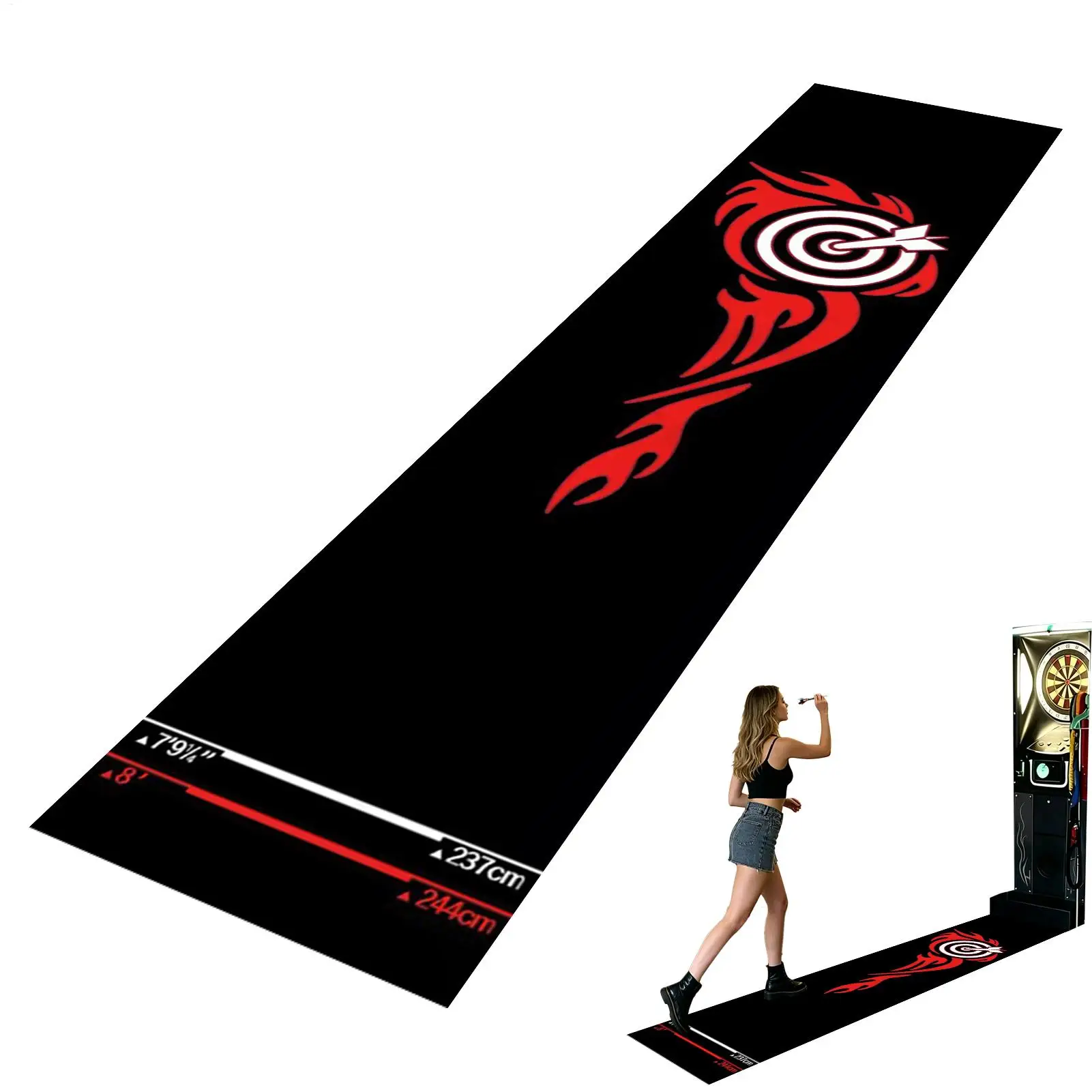 Darts Training Pad Darts Mat With Throw Line Wear-resistant Floor Protective Rag For Game BedRoom Recreation Center Sports Home
Darts Training Pad Darts Mat With Throw Line Wear-resistant Floor Protective Rag For Game BedRoom Recreation Center Sports Home
