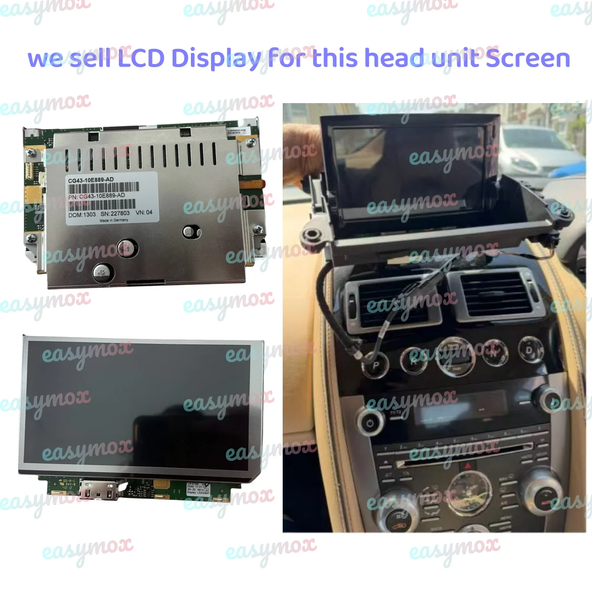 OEM Head Unit LCD Display with PCB for Aston Martin Virage DB9 V12 Vantage V8 Rapide S
OEM Head Unit LCD Display with PCB for Aston Martin Virage DB9 V12 Vantage V8 Rapide S
