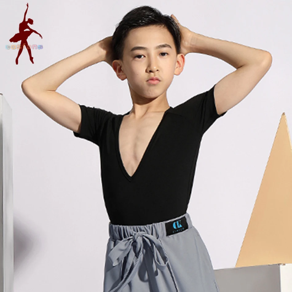 2025 New Short Sleeve Kids Latin Dance Tops Deep V Neck Design Male Latin Dancing Tops Belly Ballroom Tango Dresses
2025 New Short Sleeve Kids Latin Dance Tops Deep V Neck Design Male Latin Dancing Tops Belly Ballroom Tango Dresses