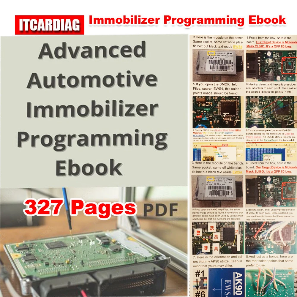Advanced Automotive Immobilizer Programming Ebook 327 Pages PDF ECU Programming Diagnose Repair Tool Car Control Box Teaching
Advanced Automotive Immobilizer Programming Ebook 327 Pages PDF ECU Programming Diagnose Repair Tool Car Control Box Teaching