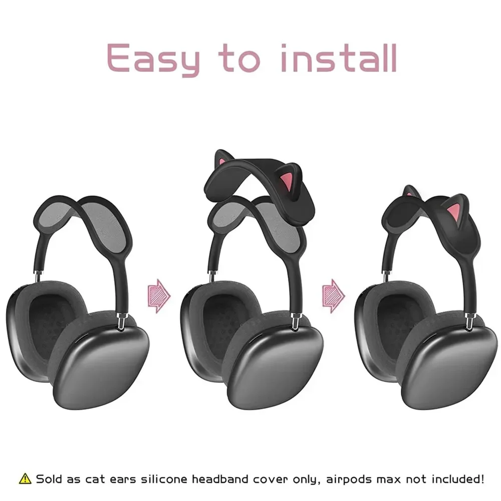 Headphone Soft Silicone Decoration Ear Cat Ears Headband Cover For Apple AirPods Max Comfort Cushion Top Pad Protector Sleeve
Headphone Soft Silicone Decoration Ear Cat Ears Headband Cover For Apple AirPods Max Comfort Cushion Top Pad Protector Sleeve