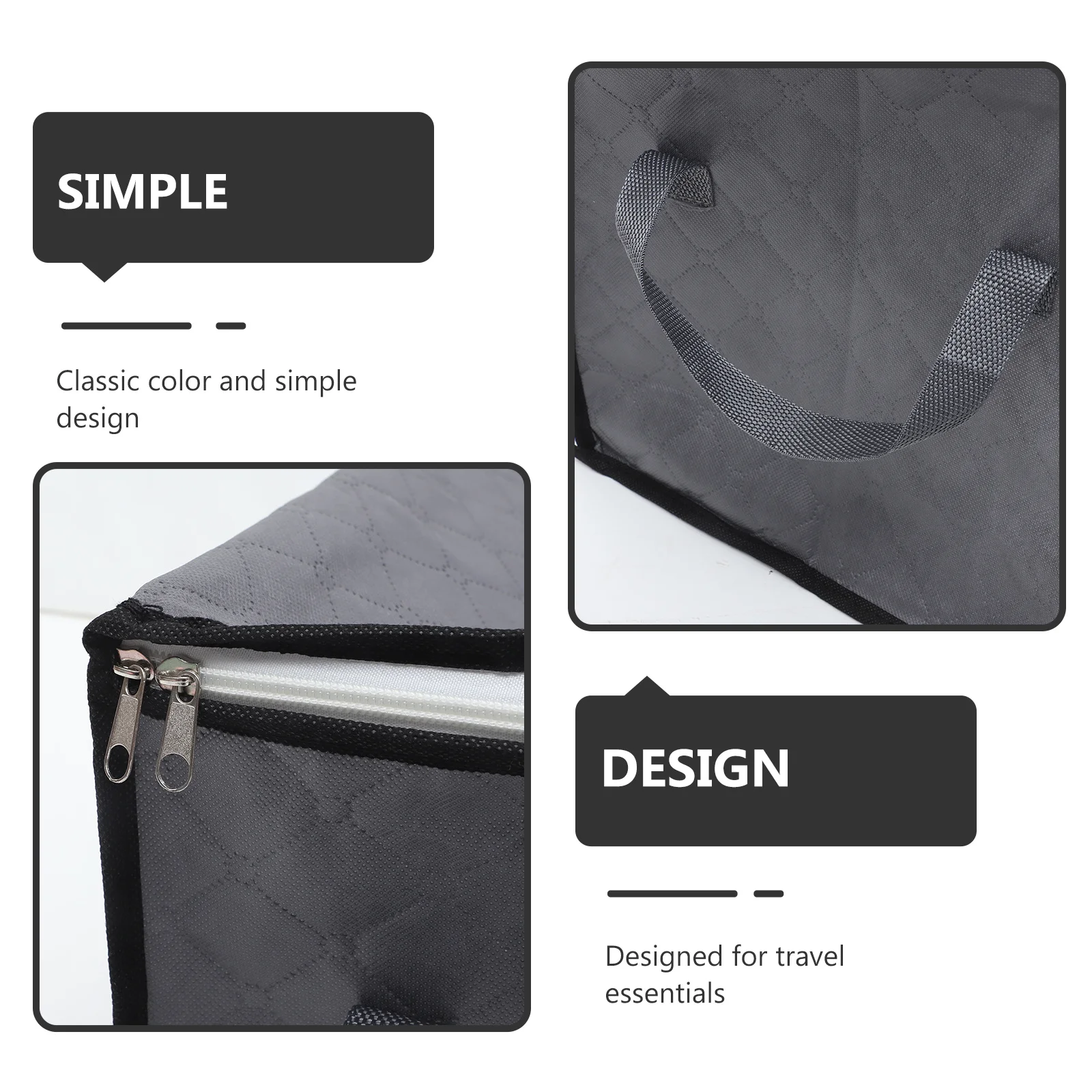 Foldable Quilt Clothes Storage Bag Large Capacity Sturdy Handle Zippered Non-Woven Fabric for Bedding Blankets Pillows Travel
Foldable Quilt Clothes Storage Bag Large Capacity Sturdy Handle Zippered Non-Woven Fabric for Bedding Blankets Pillows Travel